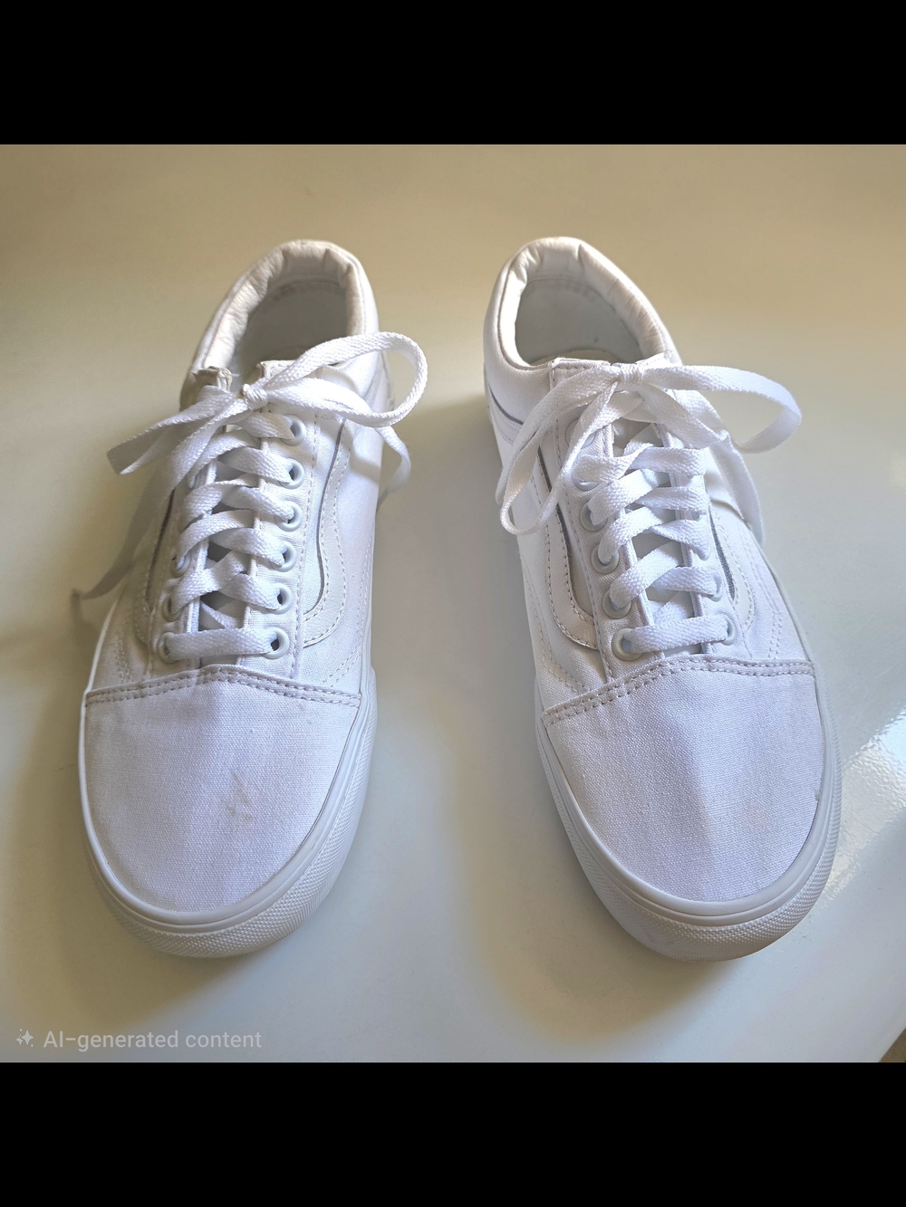 Vans Classic White Canvas Sneakers